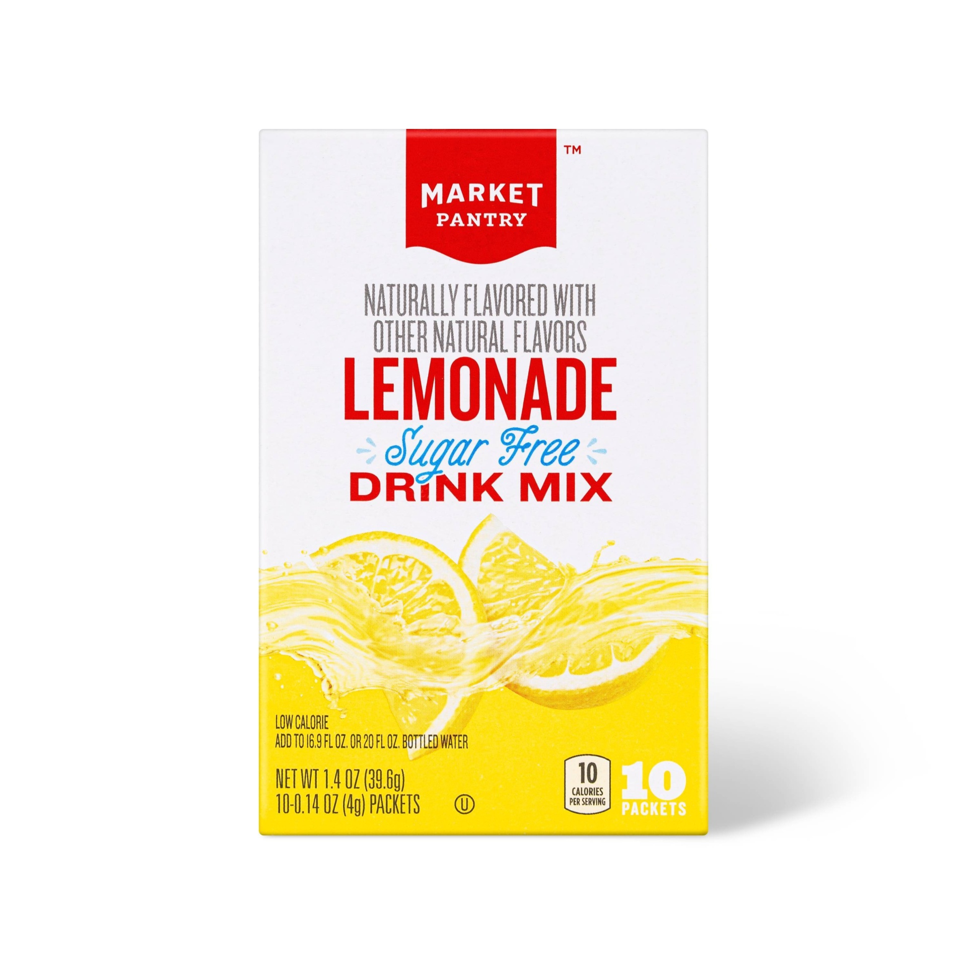 Lemonade SugarFree Drink Mix 10ct Market Pantry 10 ct Shipt