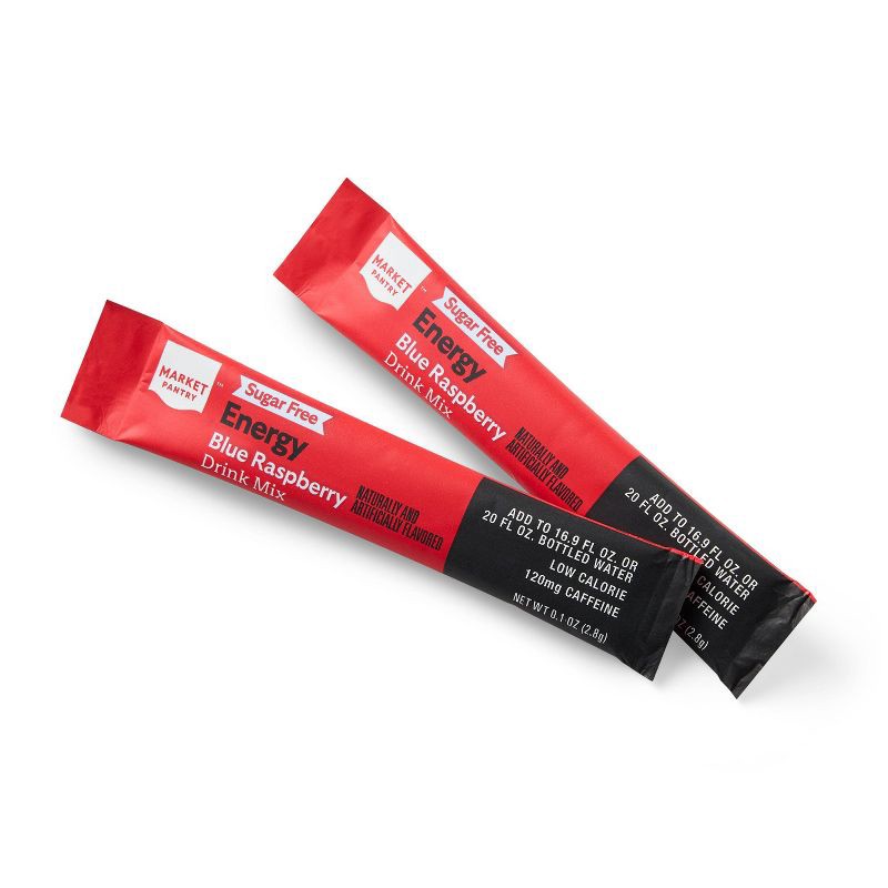 slide 3 of 3, Blue Raspberry Sugar-Free Drink Mix - 10ct - Market Pantry™, 10 ct