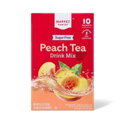 Peach Tea Sugar-Free Drink Mix - 10ct - Market Pantry™