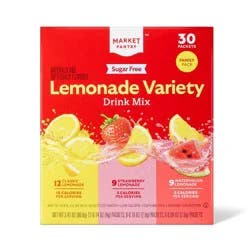 Lemonade Variety Sugar-Free Drink Mix - 30ct - Market Pantry™