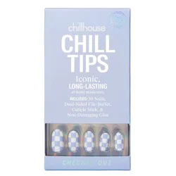 Chillhouse Chill Tips Press-On Fake Nails - Checked Out - 24ct