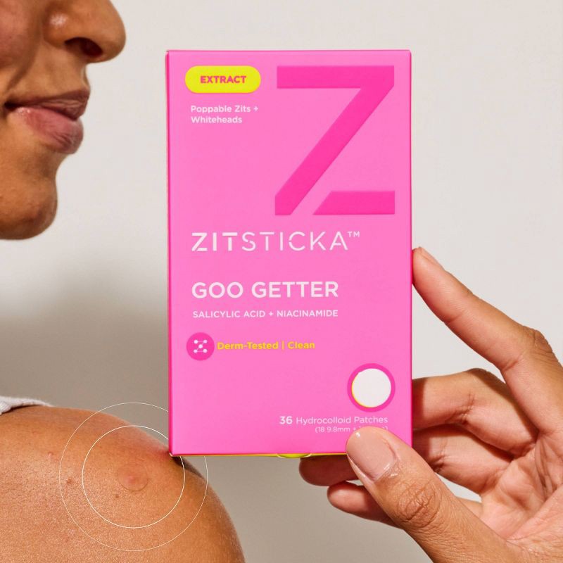 slide 7 of 8, ZitSticka Goo Getter Surface Pimple Hydrocolloid Acne Patch - 36ct, 36 ct