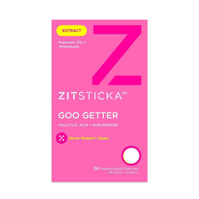 slide 1 of 8, ZitSticka Goo Getter Surface Pimple Hydrocolloid Acne Patch - 36ct, 36 ct