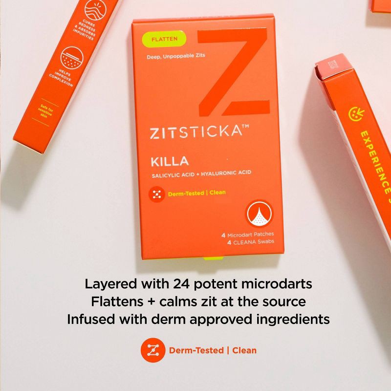 slide 5 of 8, ZitSticka Killa Deep Zit Microdart Acne Pimple Patch - 4pk, 4 ct