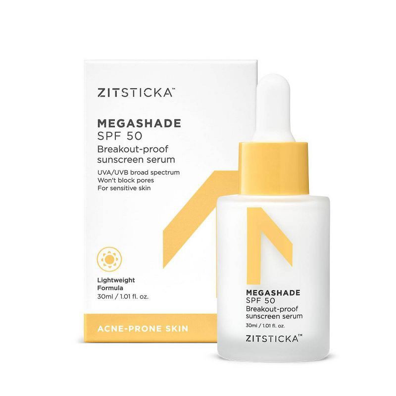 slide 1 of 7, ZitSticka Megashade Breakout-Proof Face Serum - SPF 50 - 1.01 fl oz, 0 x 1.01 fl oz
