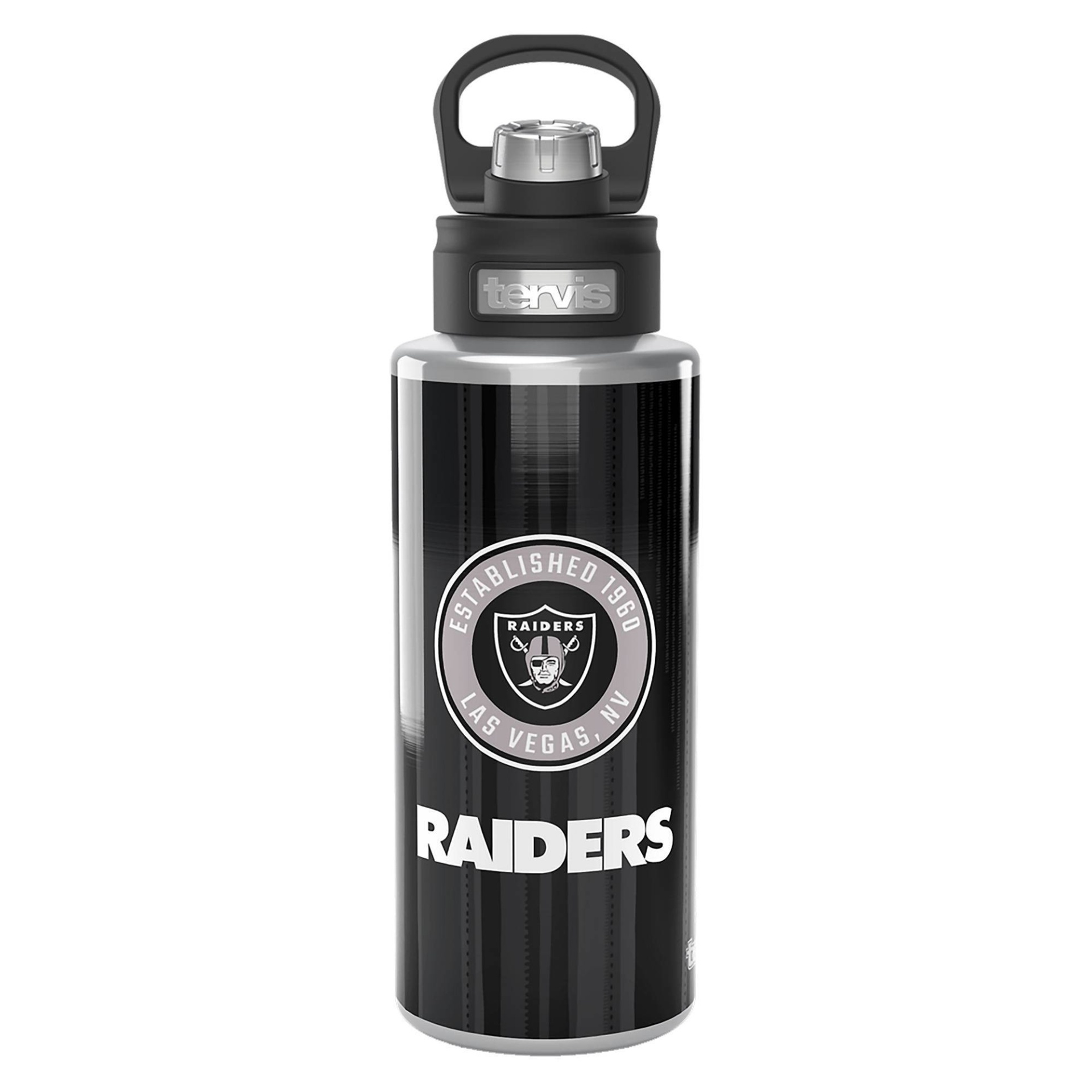 slide 1 of 3, NFL Las Vegas Raiders Wide Mouth Water Bottle, 32 oz