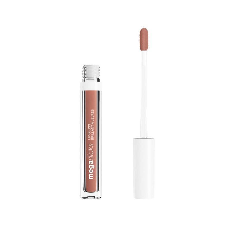 slide 1 of 4, Wet n Wild MegaSlicks Lip Gloss - Nude Mood - 0.07 fl oz, 0.19 oz