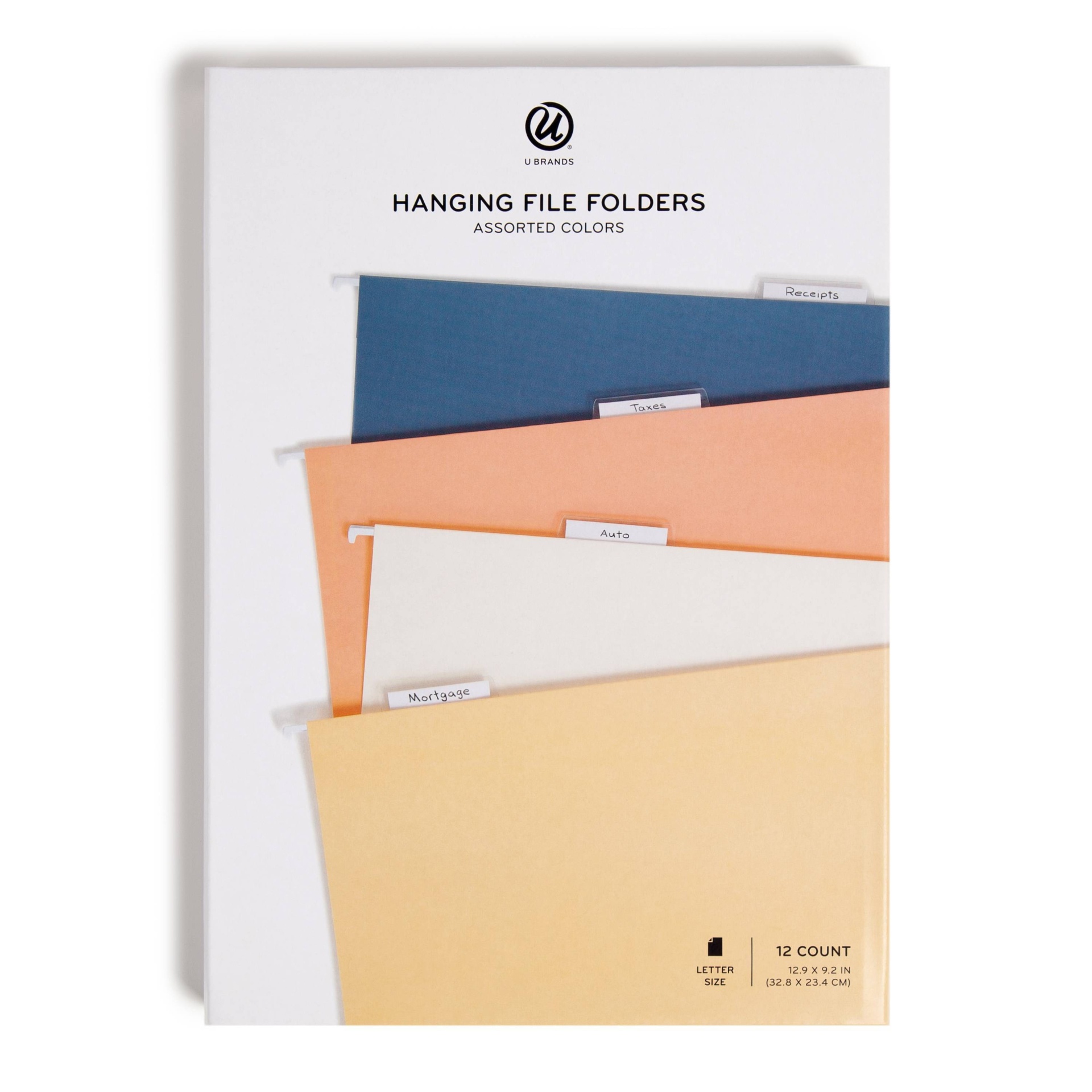 slide 1 of 16, U Brands 12ct Hanging File Folders - Cottage Core, 12 ct