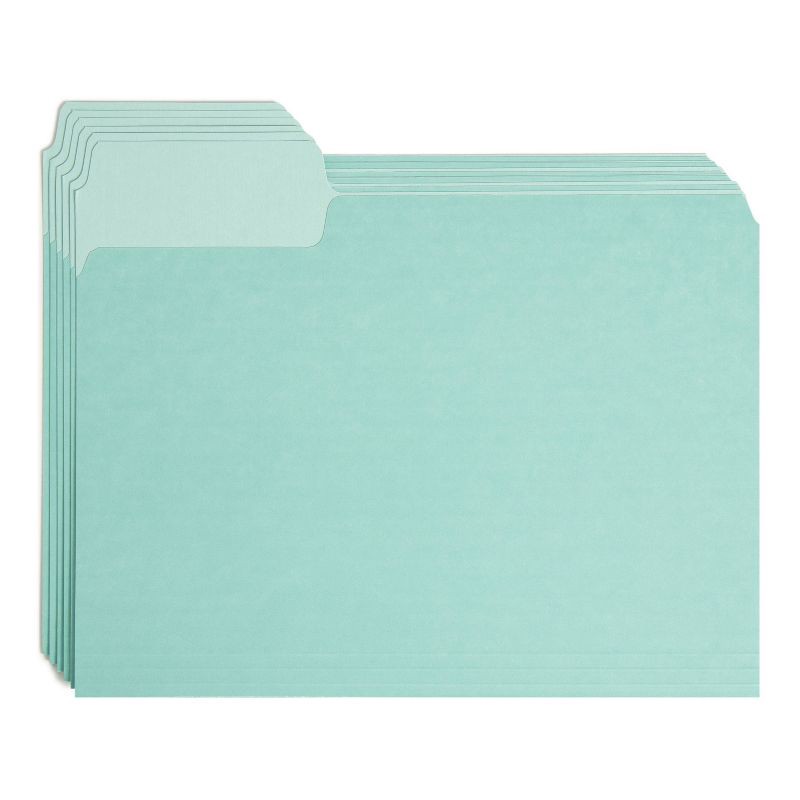 slide 5 of 10, U Brands 24ct Super TabFile Folders - Two Toned, 24 ct