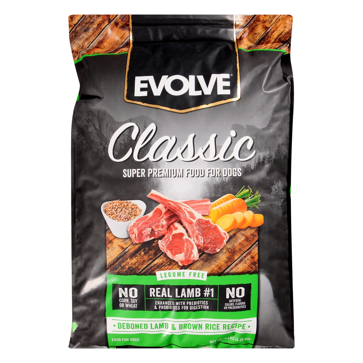 slide 1 of 1, Evolve Classic Deboned Lamb&Brown Rice Recipe Super Premium Food For Dogs, 224 oz