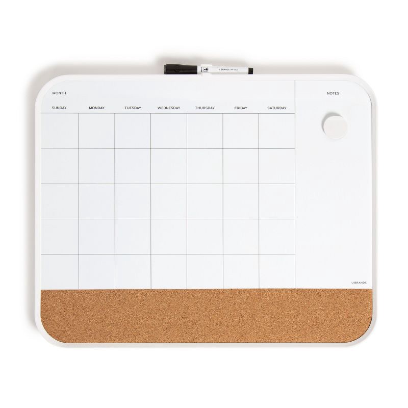 slide 1 of 7, U Brands 16"x20" Mod Frame 3-in-1 Planner Board - White, 1 ct
