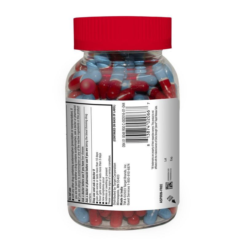 slide 5 of 5, Acetaminophen Rapid Release Tablets - 225ct - up&up™, 225 ct