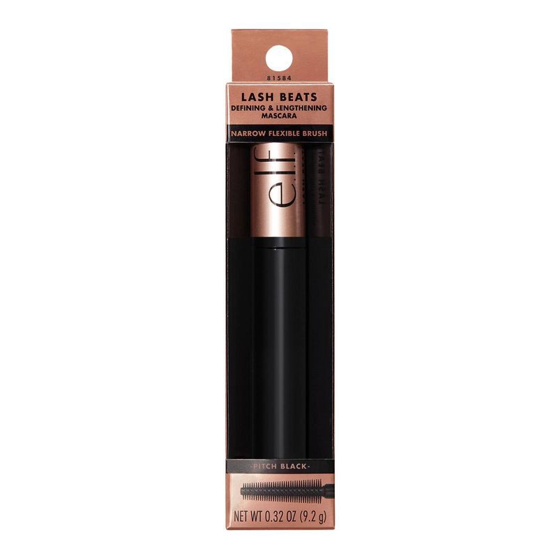 slide 7 of 8, e.l.f. Lash Beats Defining & Lengthening Mascara - Pitch Black - 0.32oz, 0.32 oz