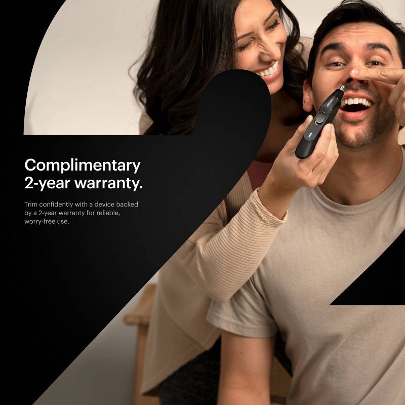 slide 7 of 11, MANSCAPED The Weed Whacker 2.0 Ear & Nose Hair Trimmer, SkinSafe Electric Clippers, Rechargeable Battery Shaver, 1 ct