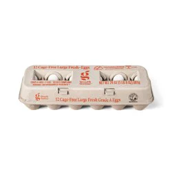 Cage-Free Large White Fresh Grade A Eggs (CA SEFS Compliant) - 24oz/12ct - Good & Gather™ (Packaging May Vary)
