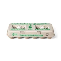 Cage-Free Large White Grade A Eggs (CA SEFS Compliant) - 24oz/12ct - Good & Gather™ (Packaging May Vary
