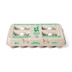 Cage-Free Large White Grade A Eggs (CA SEFS Compliant) - 36oz/18ct - Good & Gather™ (Packaging May Vary