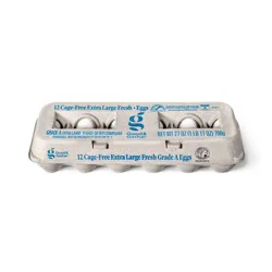 Cage-Free Extra Large White Fresh Grade A Eggs (CA SEFS Compliant) - 27oz/12ct - Good & Gather™ (Packaging May Vary)