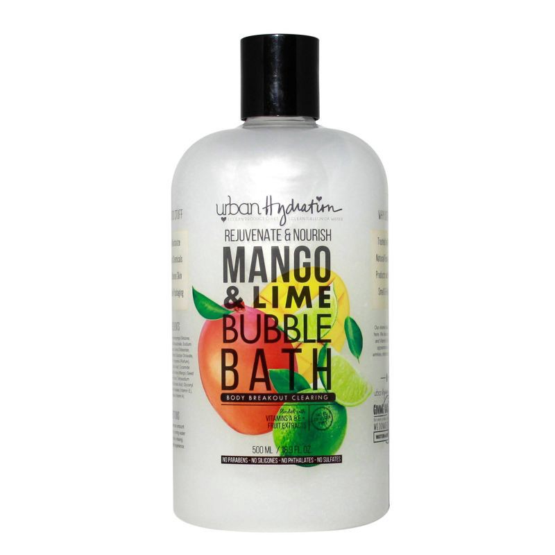 slide 1 of 3, Urban Hydration Rejuvenate and Nourish Mango and Lime Bubble Bath Soak - 16.9 fl oz, 16.9 fl oz