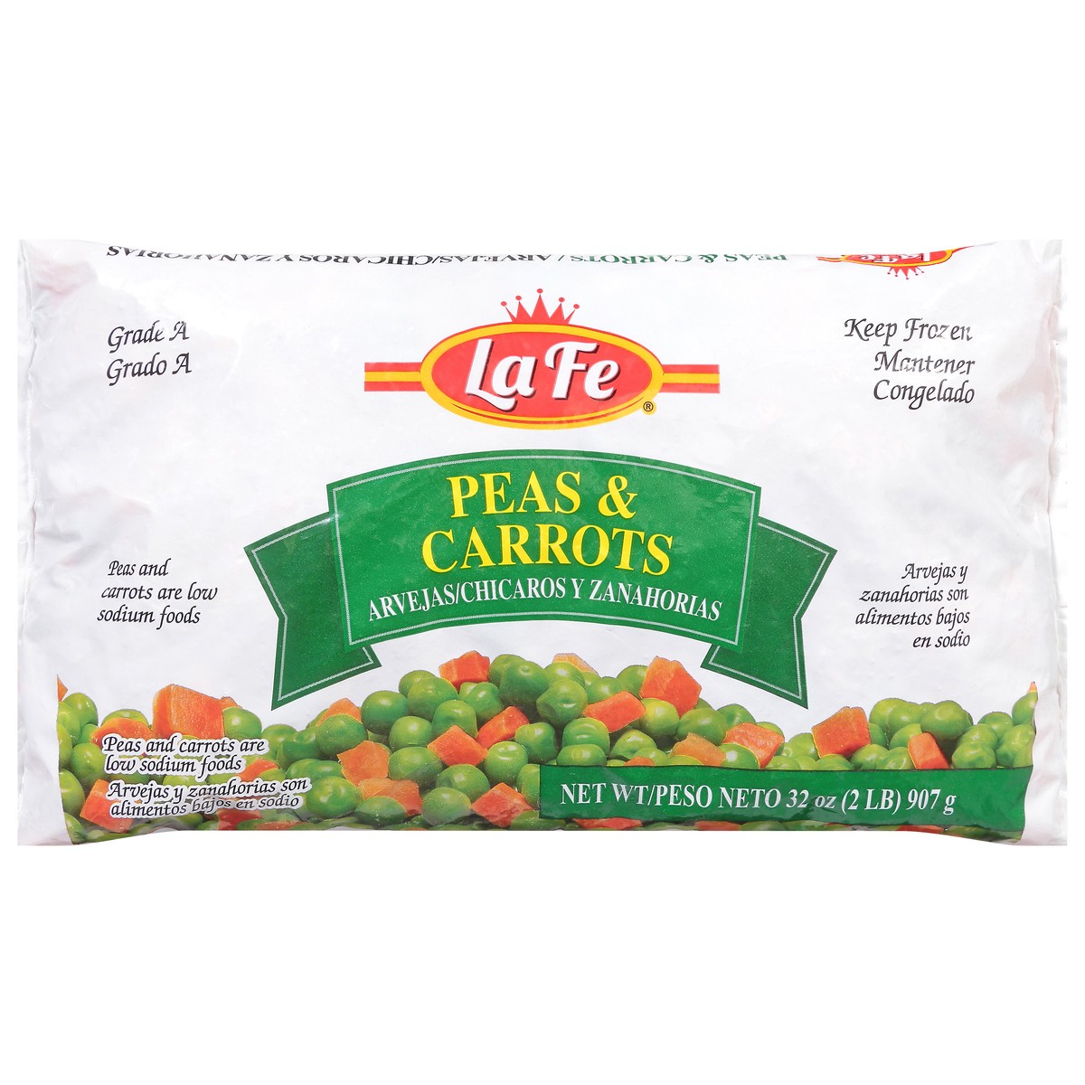 slide 12 of 13, La Fe Peas & Carrots 32 oz, 32 oz