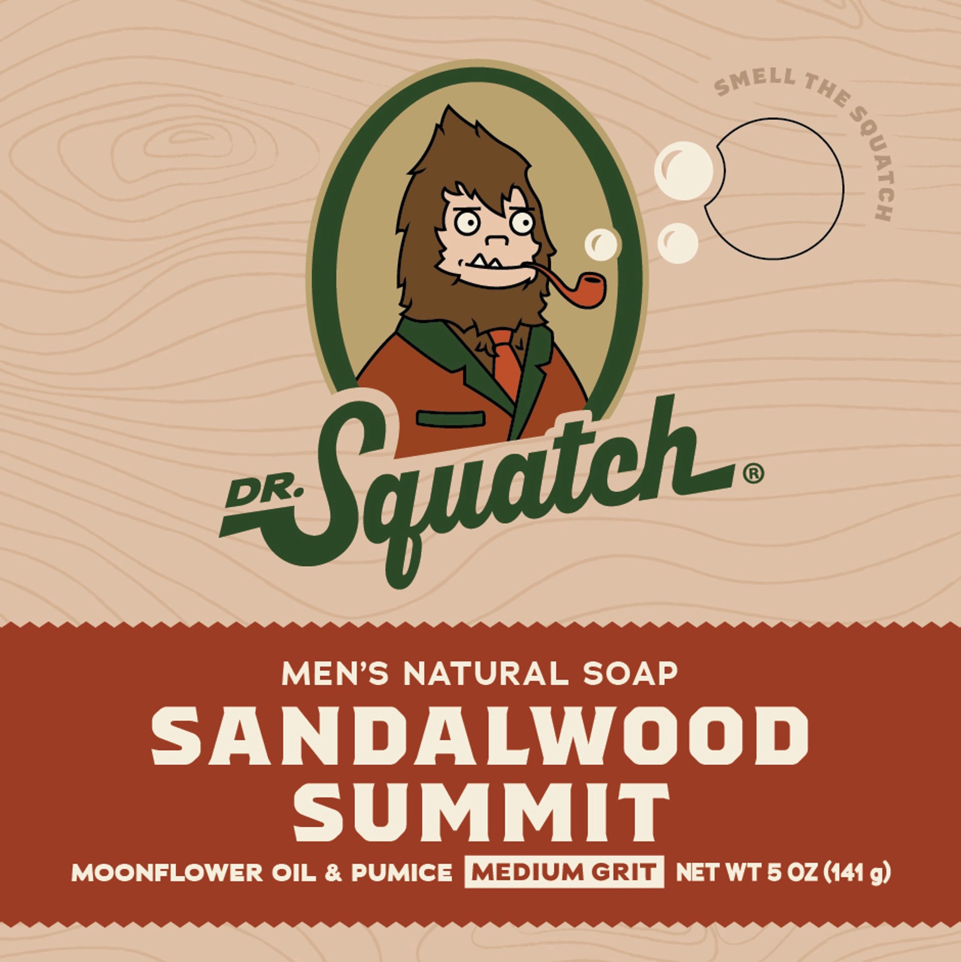slide 1 of 1, Dr. Squatch Men's Natural Soap Bar - Sandalwood Summit, 5 oz