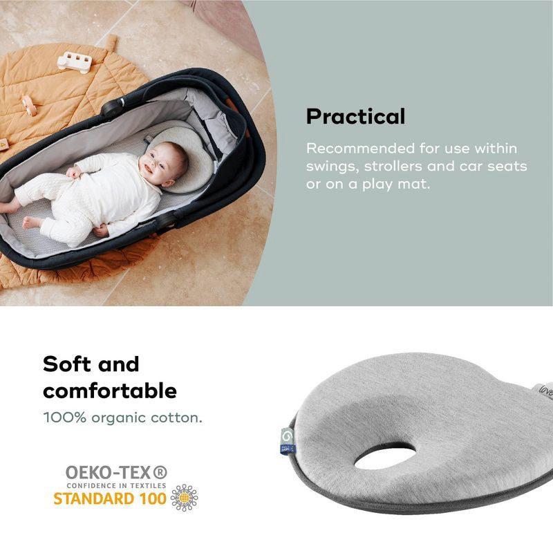 slide 4 of 6, Babymoov Lovenest Headrest - Gray, 1 ct