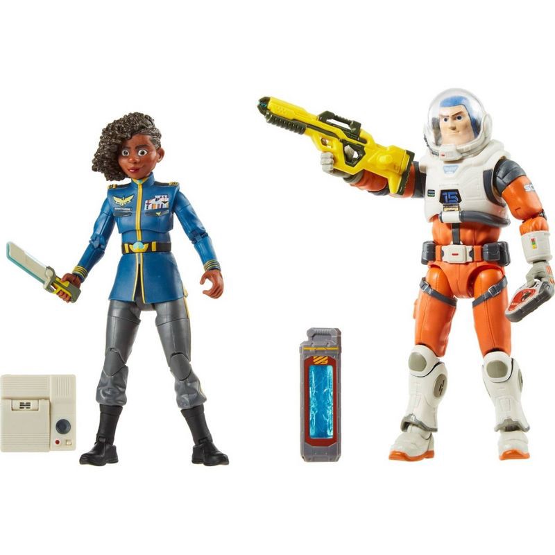 slide 6 of 6, Disney Pixar Lightyear Alpha Class Alisha Hawthorne & Buzz Lightyear Figures 2pk (Target Exclusive), 2 ct