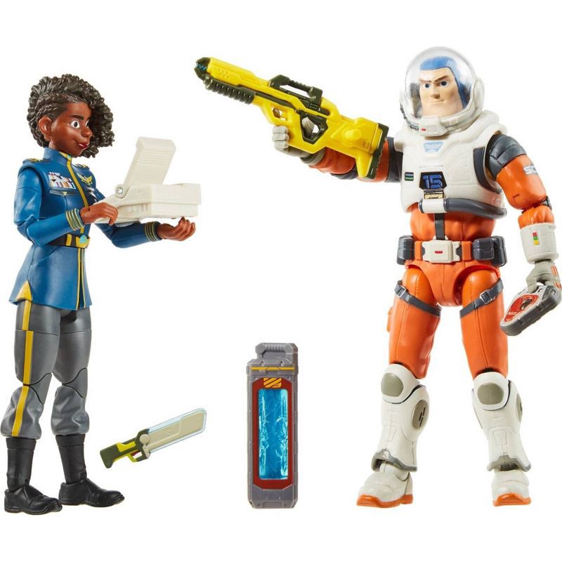 slide 1 of 6, Disney Pixar Lightyear Alpha Class Alisha Hawthorne & Buzz Lightyear Figures 2pk (Target Exclusive), 2 ct