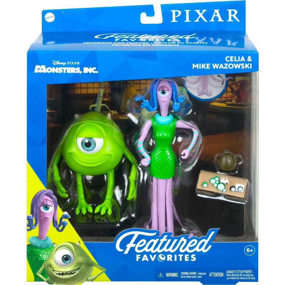 slide 6 of 6, Disney Pixar Featured Favorites Celia & Mike Wazowski Figures, 1 ct