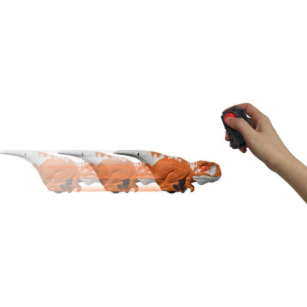 slide 4 of 5, Jurassic World: Dominion Uncaged Click Tracker Atrociraptor Red Dinosaur Toy, 1 ct