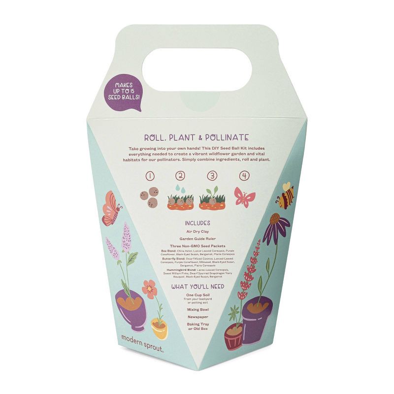 slide 2 of 5, Modern Sprout DIY Garden Seedball Kit - Wildflower, 1 ct