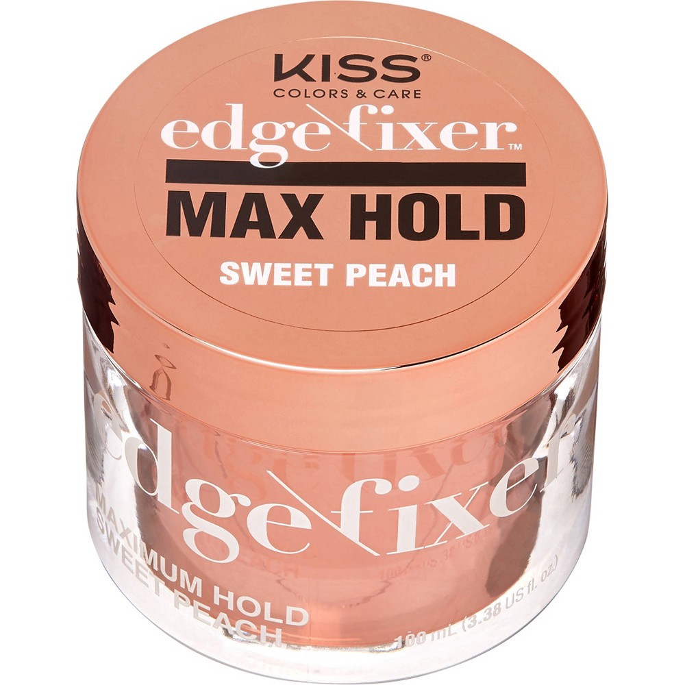 slide 2 of 6, KISS Products Colors & Care Maximum Hold Edge Fixer Hair Gel - Sweet Peach - 3.38 fl oz, 3.38 fl oz