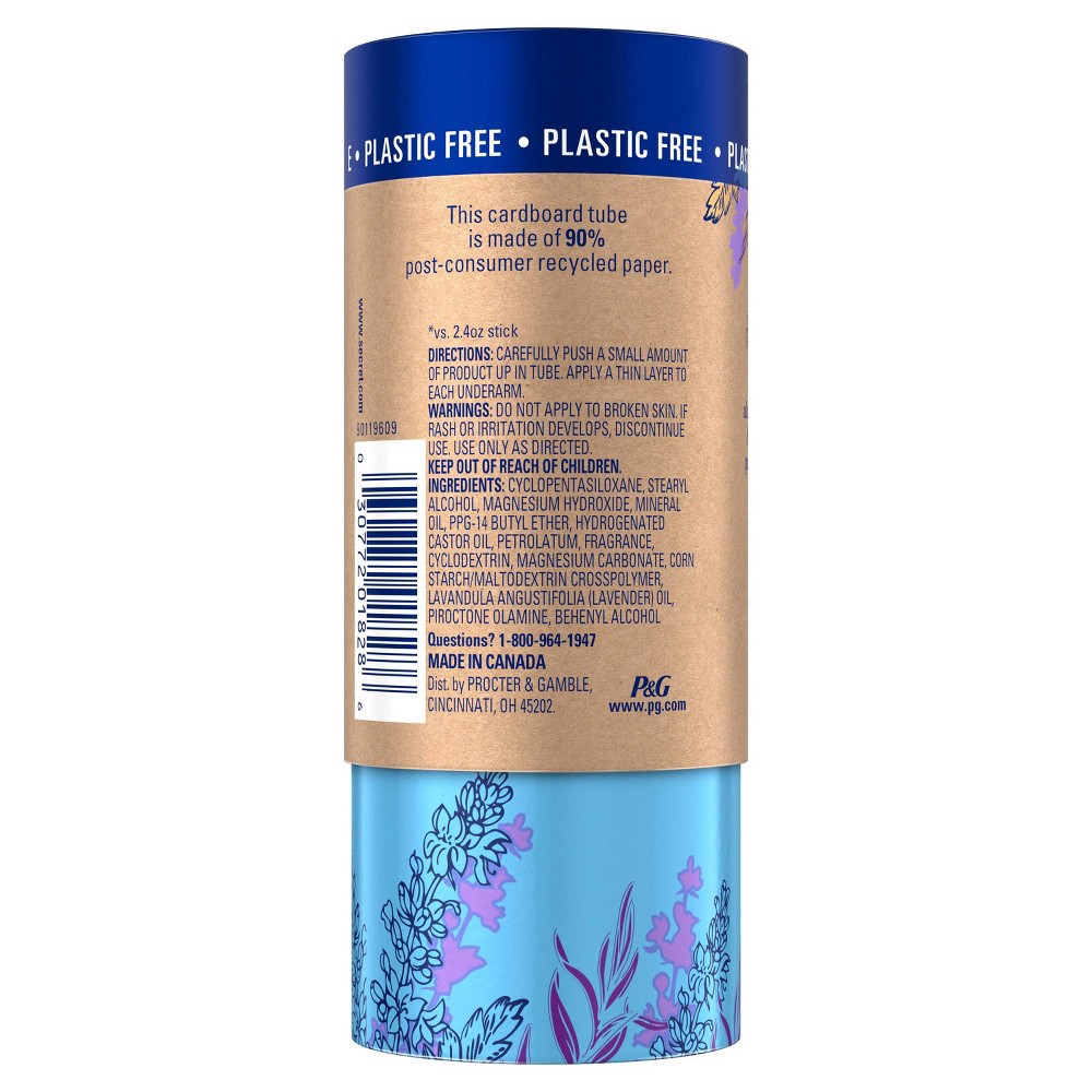 slide 4 of 5, Secret Women's Deodorant with Real Lavender - 2.65 fl oz, 2.65 fl oz