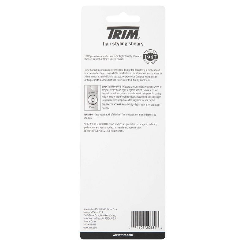 slide 2 of 3, Trim Hair Styling Shears - Blue, 1 ct