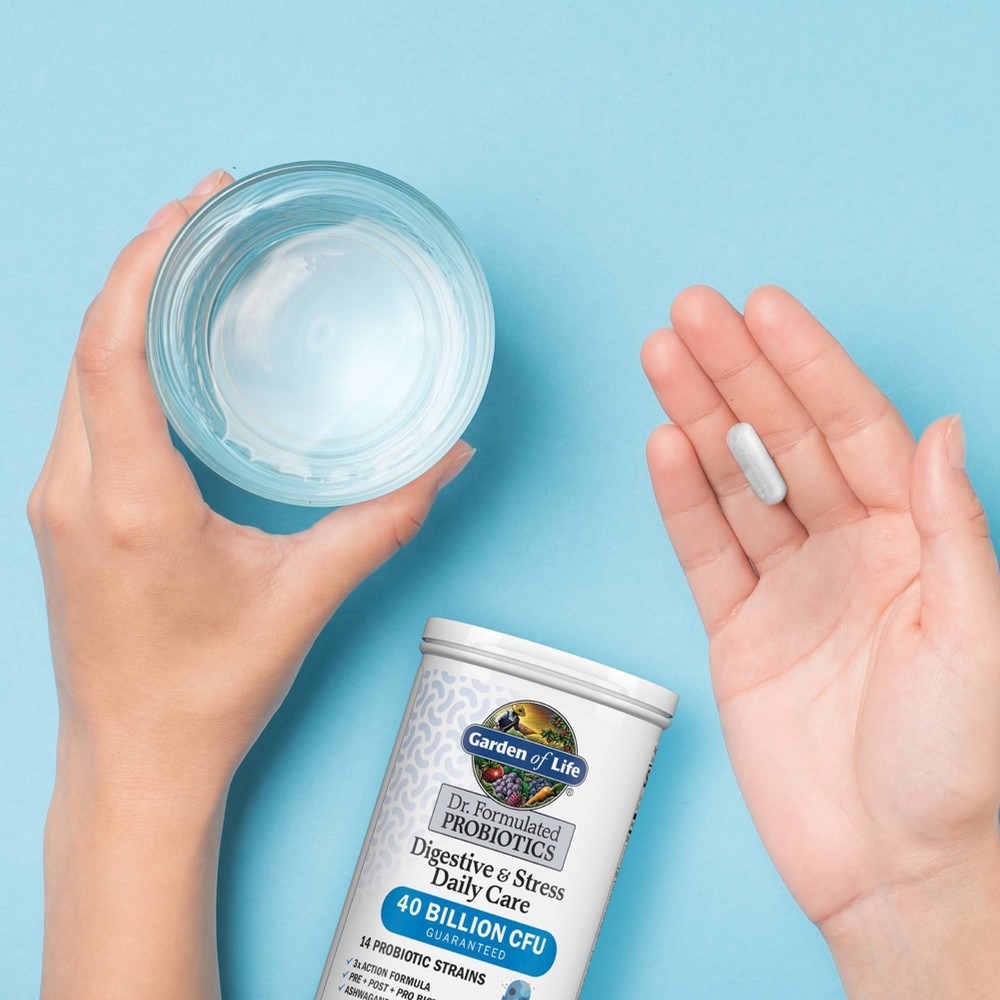 slide 2 of 7, Garden of Life Dr. Formulated Digestive & Stress Care Probiotic Capsules - 30ct, 30 ct