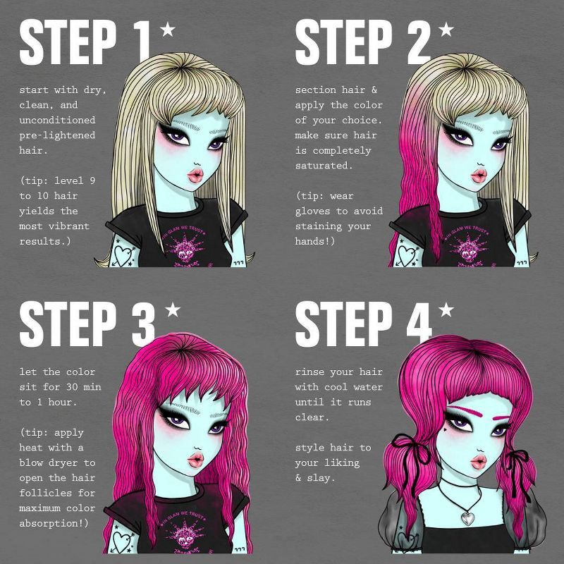 slide 3 of 3, Manic Panic Classic Semi-Permanent Hair Color - Purple - 4oz, 4 oz