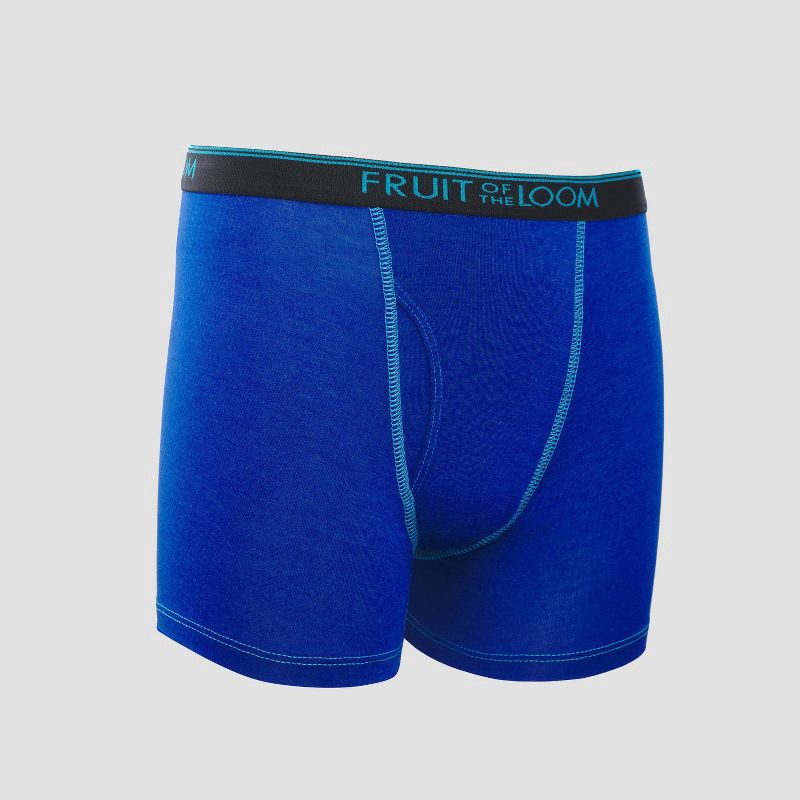 slide 4 of 4, Fruit of the Loom Boys' 5pk Stretch True Comfort Boxer Briefs - Colors May Vary XL, 5 ct