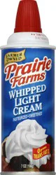 Prairie Farms Whipped Cream Aerosol - 7 oz