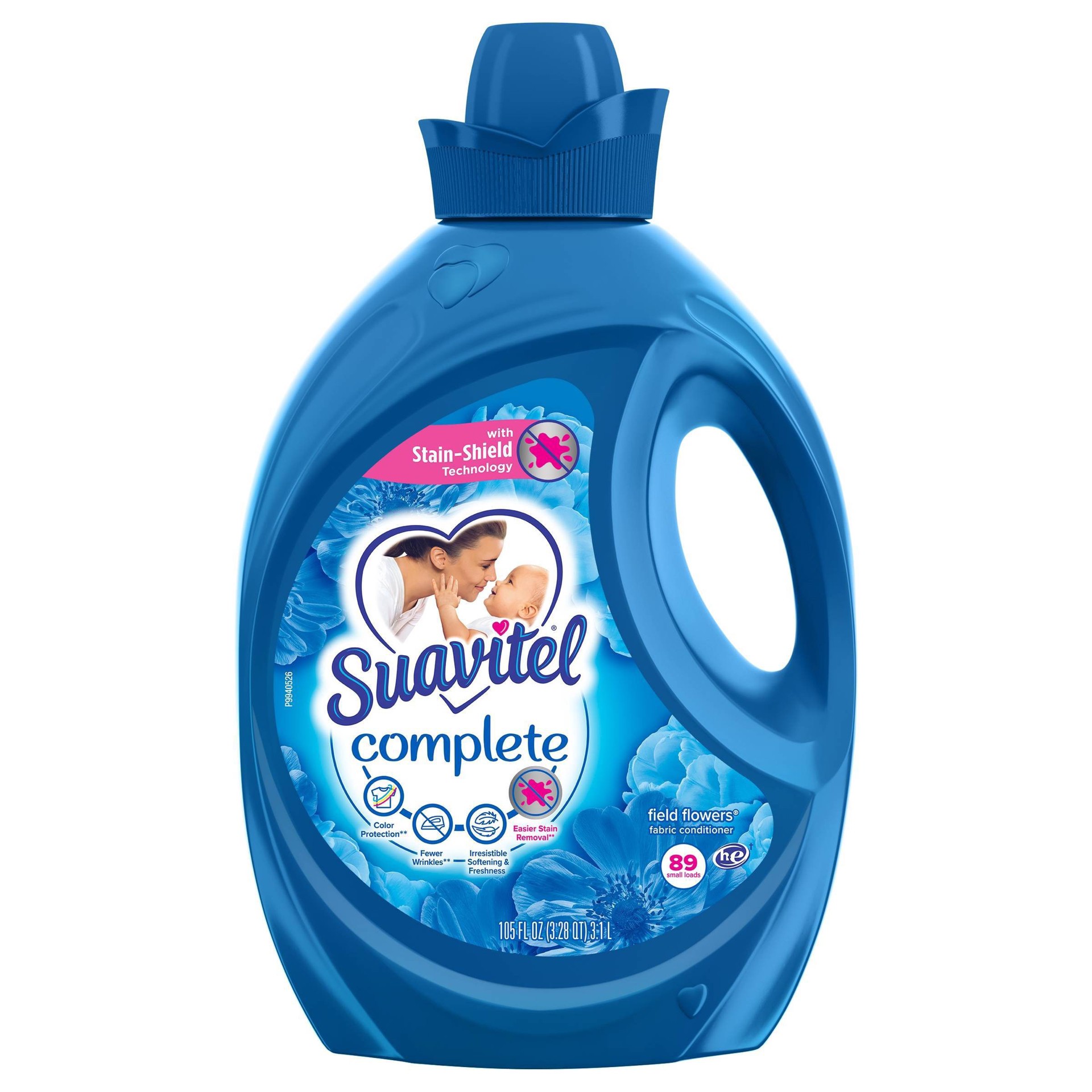 slide 1 of 9, Suavitel Complete Field Flower Fabric Conditioner - 89 Loads, 120 oz