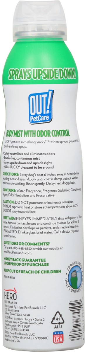 slide 9 of 10, Out! Petcare Spring Fresh Scent Body Mist 6.3 oz, 6.3 oz