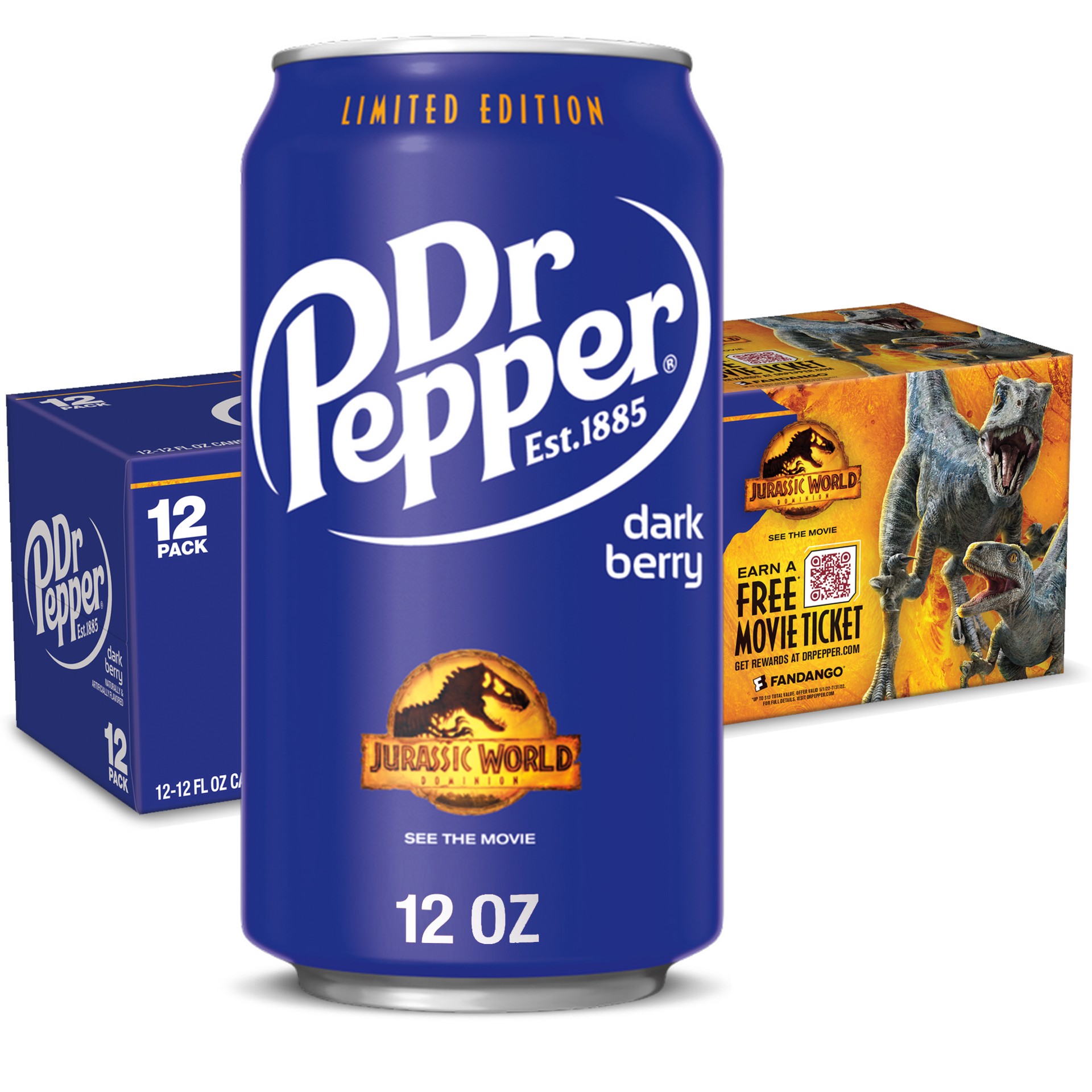 slide 1 of 9, Dr Pepper Dark Berry - 12 ct; 12 fl oz, 12 ct; 12 fl oz