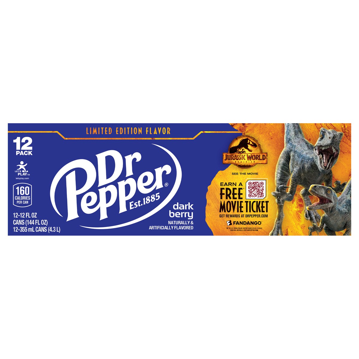 slide 4 of 9, Dr Pepper Dark Berry - 12 ct; 12 fl oz, 12 ct; 12 fl oz