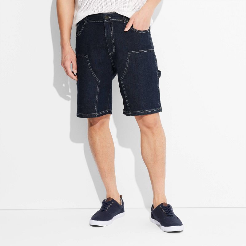 slide 4 of 5, Men's Brady Sneakers - Goodfellow & Co™ Navy 8: Lace Up, Canvas, Padded Collar, Non Marking Outsole, 1 ct