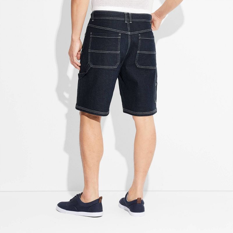 slide 5 of 5, Men's Brady Sneakers - Goodfellow & Co™ Navy 8: Lace Up, Canvas, Padded Collar, Non Marking Outsole, 1 ct