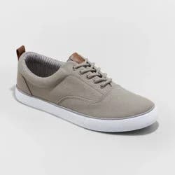 Men's Brady Sneakers - Goodfellow & Co™ Gray 7: Lace Up, Canvas, Non Marking Outsole