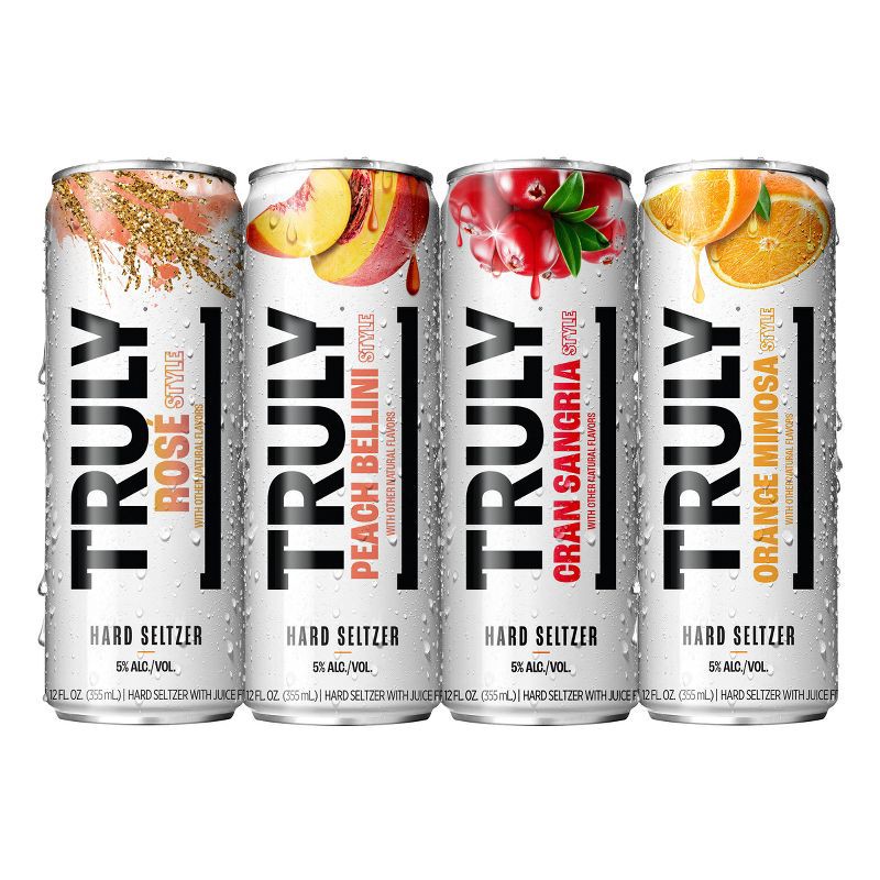 slide 8 of 9, Truly Spiked & Sparkling Truly Hard Seltzer Brunch Variety Pack - 12pk/12 fl oz Cans, 12 ct; 12 fl oz