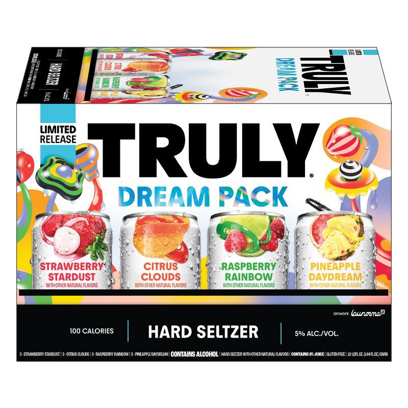 slide 3 of 4, Truly Spiked & Sparkling Truly Hard Seltzer Variety Pack - 12pk/12 fl oz Cans, 12 ct; 12 fl oz