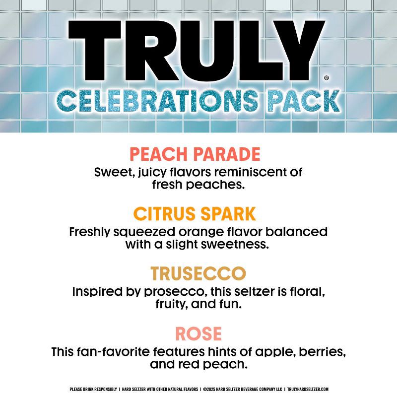 slide 3 of 8, Truly Spiked & Sparkling Truly Hard Seltzer Variety Pack - 12pk/12 fl oz Cans, 12 ct; 12 fl oz