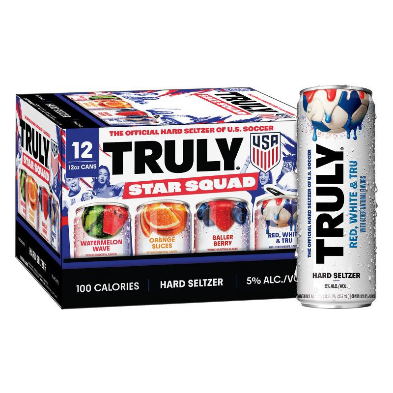 slide 1 of 7, Truly Spiked & Sparkling Truly Hard Seltzer Variety Pack - 12pk/12 fl oz Cans, 12 ct; 12 fl oz