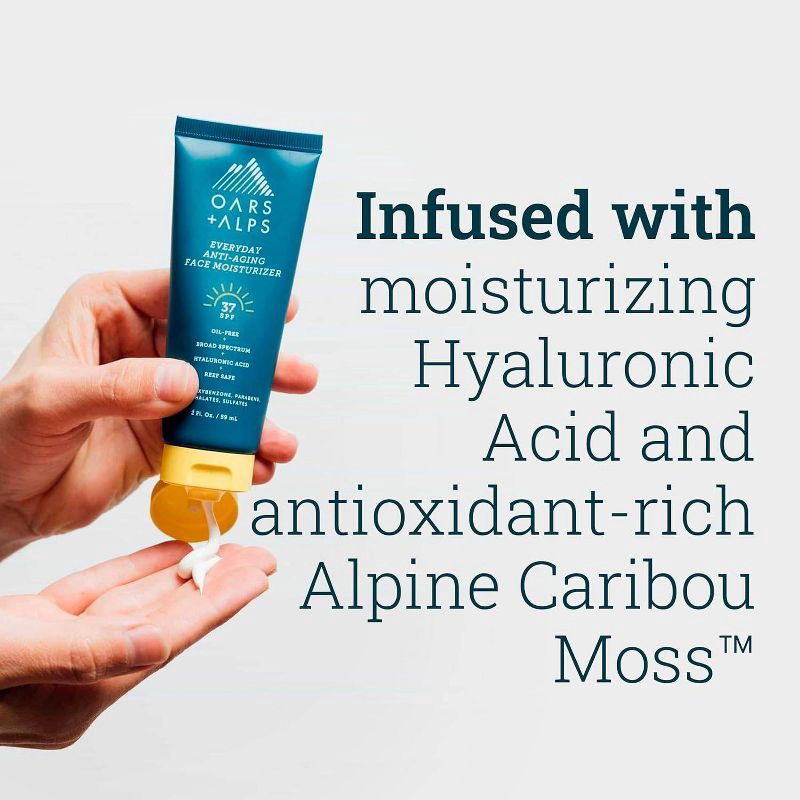 slide 5 of 9, OARS + ALPS Hybrid Sunscreen - SPF 37 - 2 fl oz, 37 x 2 fl oz